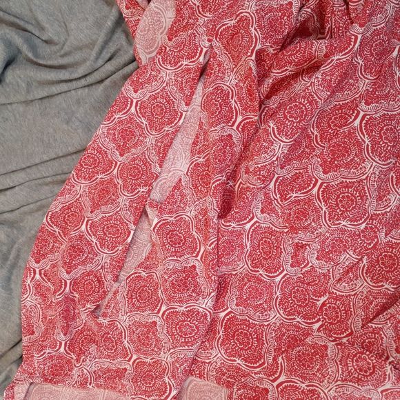 Ellos Red Floral Lightweight Dress 10 or 12 NWT - Picture 8 of 10